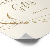 Schild mit geometrischen Karten und Geschenken für (Ecke)