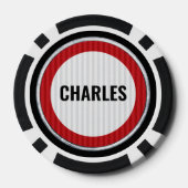 Schild mit Geschwindigkeitsbegrenzung zum 25. Gebu Pokerchips (Rückseite)