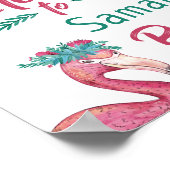 Schild mit getickter Pink-Babydusche (Ecke)