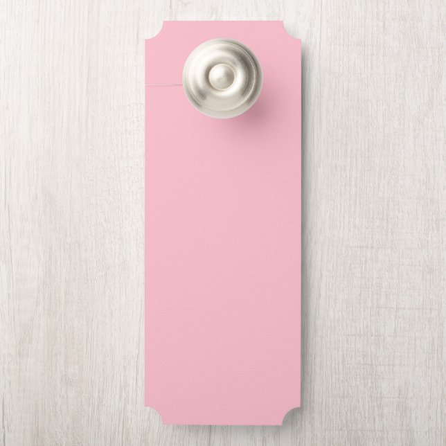 Schild mit minimalem Blush Pink-Heckklappe (Auf Knauf)