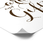 Schild mit rosa Peonies Cards and Gifts (8x10) (Ecke)