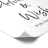 Schild mit schwarzer Schleife für Brautparty-Ratsc (Ecke)