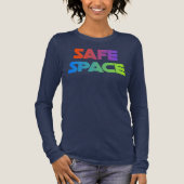 Schild mit starkem langen Sieb Tri-Blend Shirt (Vorderseite)
