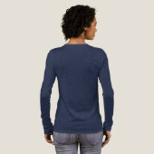 Schild mit starkem langen Sieb Tri-Blend Shirt (Voller Rückseite)
