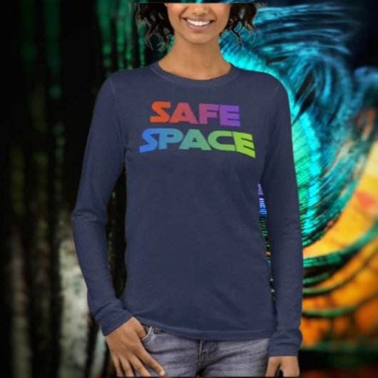 Schild mit starkem langen Sieb Tri-Blend Shirt