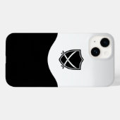 Schild mit überkreuzten Schwertern Silber und Schw Case-Mate iPhone Hülle (Rückseite (Horizontal))