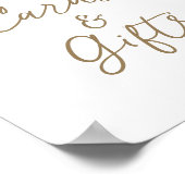 Schild mit Zitrusfrüchten und Geschenken (Ecke)