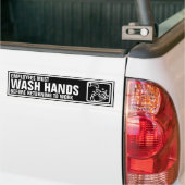 Schild Mitarbeiter müssen Hände waschen Autoaufkleber (Auf Lkw)
