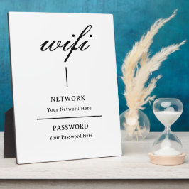 Schild | Moderne Wifi-Passwort Netzwerk Fotoplatte