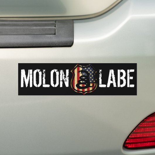 Schild, MOLON, LABE Autoaufkleber (Auf Auto)
