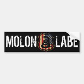 Schild, MOLON, LABE Autoaufkleber (Vorne)