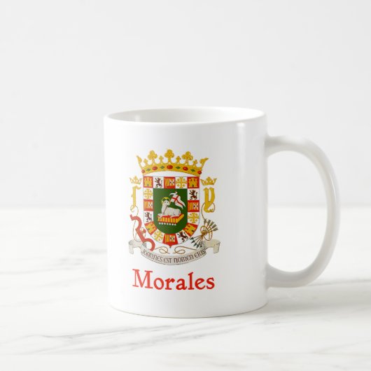 Schild Morales Puerto Rico Kaffeetasse (Rechts)
