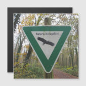 Schild Naturschutzgebiet Magnetkarte (Vorne/Hinten)
