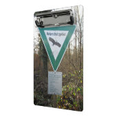 Schild Naturschutzgebiet Mini Klemmbrett (Gewinkelt2)