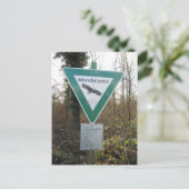 Schild Naturschutzgebiet Postkarte (Stehend Vorderseite)