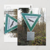 Schild Naturschutzgebiet Postkarte (Vorne/Hinten)