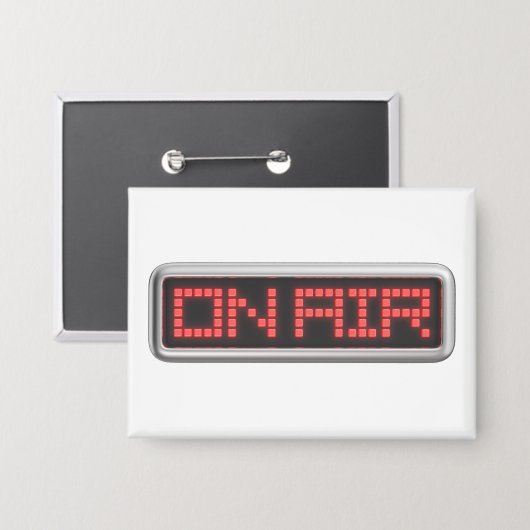 Schild "ON AIR" Studio Button (Vorderseite/Rückseite)