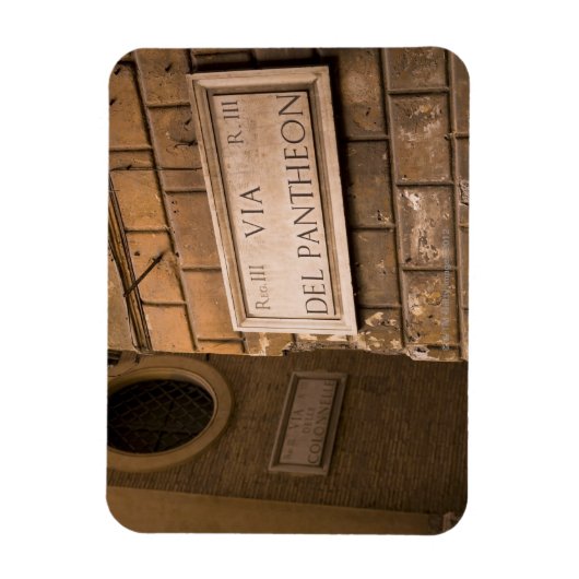 Schild Pantheon, Rom, Italien Magnet (Vertikal)