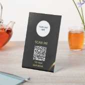 Schild "Pedestelle" - QR-Menü-Anzeige (In SItu)