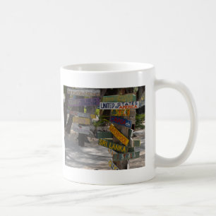 Schild Pfosten Rum Point Grand Cayman Kaffeetasse