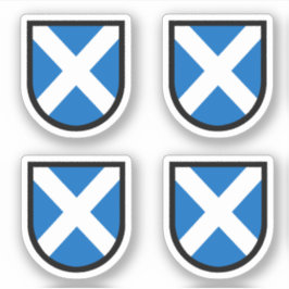 Schild St. Andrew - 4 hoch - Contour Cut Aufkleber