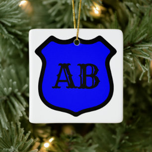 Schild St. Michael (Stil 1) Quadratisch Keramikornament