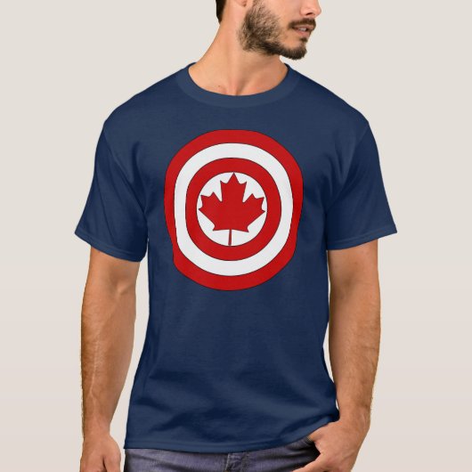 Schild-Symbol Kapitän-Kanada T-Shirt (Vorderseite)
