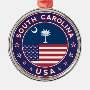 Schild, Telefonhülle, Tragetasche aus South Caroli Ornament Aus Metall