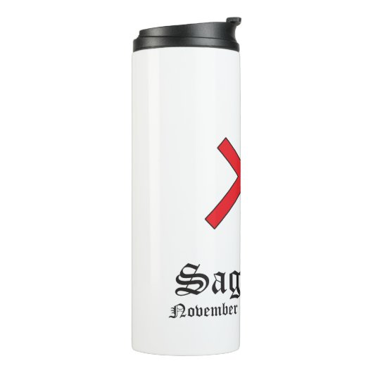 Schild Thermosbecher (Nach links gedreht)