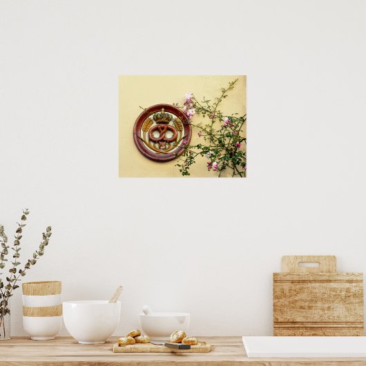 Schild und Rose der Kronen (Küche)