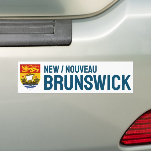 Schild von New Brunswick, Kanada Autoaufkleber (Auf Auto)