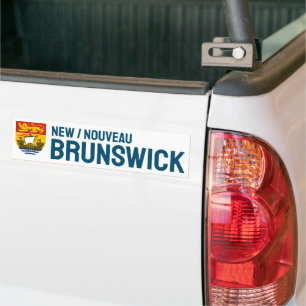 Schild von New Brunswick, Kanada Autoaufkleber