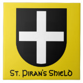 Schild von St. Piran Fliese (Vorderseite)