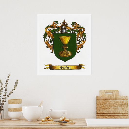 Schild/Wappen Poster (Küche)