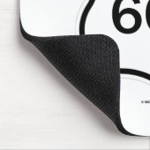Schild-Zeichen US-Weg-666 (Transport-Zeichen) Mousepad (Ecke)