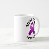 Schilddrüse-Krebs-Überlebend-Tasse Kaffeetasse (VorderseiteRechts)