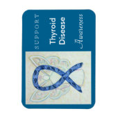 Schilddrüsenkrankheit Bewusstsein Engel Custom Mag Magnet (Vertikal)