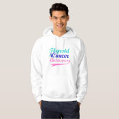 Schilddrüsenkrebs-Bewusstsein Hoodie (Vorne ganz)