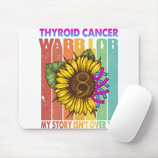Schilddrüsenkrebs-Bewusstsein Monat Band Geschenke Mousepad (Mit Mouse)