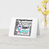 Schilddrüsenkrebs-Bewusstsein Monat Tribut Karte (Gelbe Blume)