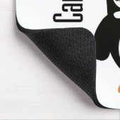Schilddrüsenkrebs-Bewusstsein Pinguin Mousepad (Ecke)