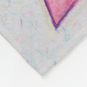 Schilddrüsenkrebs-Bewusstsein Ribbon Art Blanket Fleecedecke (Ecke)