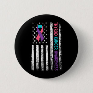 Schilddrüsenkrebs-Bewusstseinsmonat Amerikanische Button