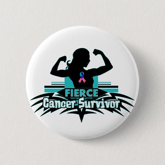 Schilddrüsenkrebs Bruce Cancour Survivor Button (Vorderseite)