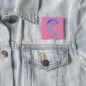 Schilddrüsenkrebs Custom Awareness Ribbon Buttone Button (Beispiel)