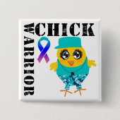 Schilddrüsenkrebs des Kriegers Button (Vorderseite)