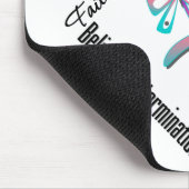 Schilddrüsenkrebs Glaube Hoffnung Liebe Schmetterl Mousepad (Ecke)