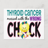 Schilddrüsenkrebs mit dem falschen Schwanz Postkarte (Vorderseite)