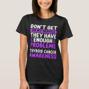 Schilddrüsenkrebs-Ribbon Schilddrüsenkrebstag T-Shirt