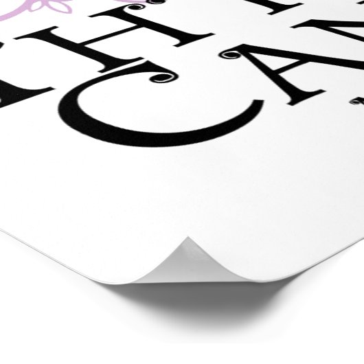 Schilddrüsenkrebs-Schmetterling Poster (Ecke)